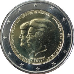 2013 - 2 euros - Pays Bas - commémorative Abdication de la reine Beatrix