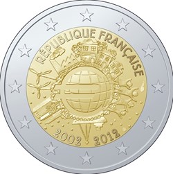 2012 - 2 euros - France - commémorative 10e anniversaire de la mise en circulation de l'euro