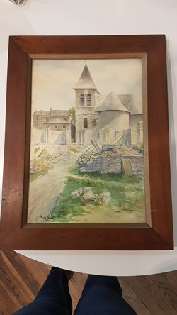Aquarelle de l'ancienne église