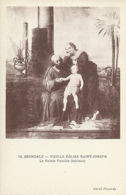 13. Grenoble-Vieille église Saint Joseph-La Sainte Famille (tableau)