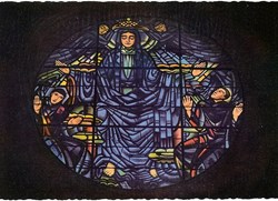 Grenoble-Basilique Saint Joseph-Vitrail Vierge Marie