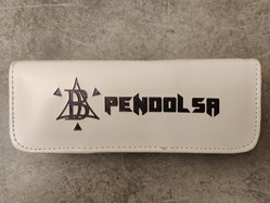 Pencase PDS blanche, logo noir