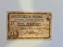 1 Peseta Tortosa 1937 Junio