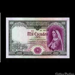 PORTUGAL 1.000 Escudos 1956