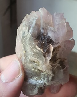 Quartz fumé et rose