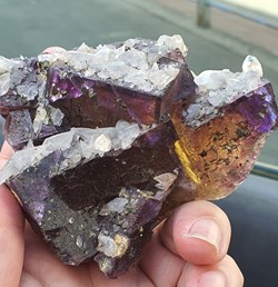 Fluorine et calcite, USA