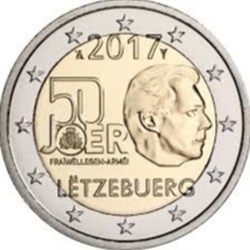 2 euros Service militaire volontaire Luxembourg 2017 UNC