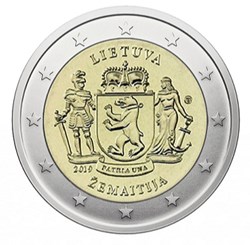 2 euros Zemaitija lituanie 2019 UNC
