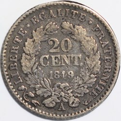 20 centimes céres,ll république