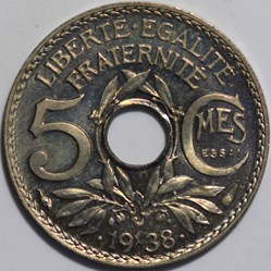 essai 5 centimes lindauer maillechort