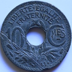 10 centimes lindauer 1941 avec points