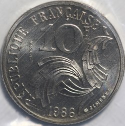 essai 10 francs jimenez 1986