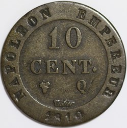 10 centimes à l'n couronnée