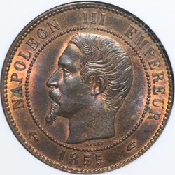 10 centimes napoleon lll1855