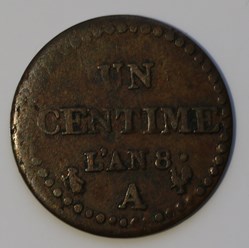 1 centime dupré an 8(1799-1800)