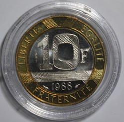 10 francs génie de la bastille 1988