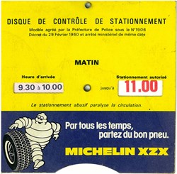 Disque de stationnement Michelin XZX