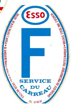 Autocollant\Station service\ESSO