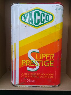 Bidons\huile\métal\pétrolier\Yacco
