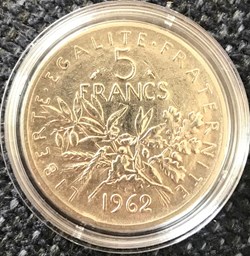 5 francs Argent Semeuse 1962