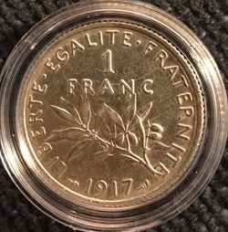 1 franc Argent Semeuse 1917