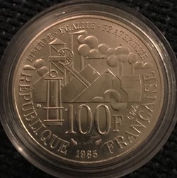 100 Frs Emile Zola 1985