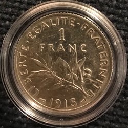 1 franc Argent Semeuse 1915