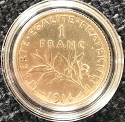1 franc Argent Semeuse 1914