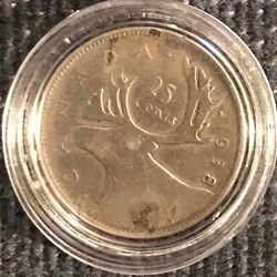 25cents Georges VI 1938 Canada