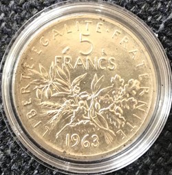 5 francs Argent Semeuse 1963