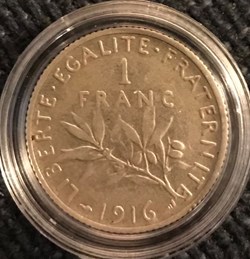 1 franc Argent Semeuse 1916