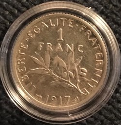 1 franc Argent Semeuse 1917