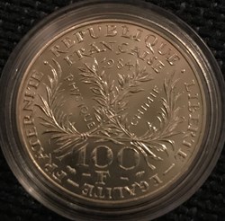 100 Frs Marie Curie 1984