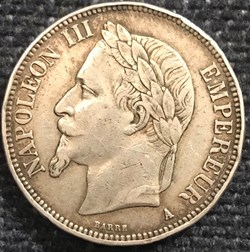5 Frs Napoleon III 1869A