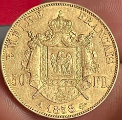 50 Frs OR 1858A
