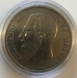 5 FRS LEOPOLD II 1869