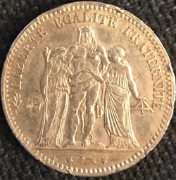 5 Frs Hercule 1876A