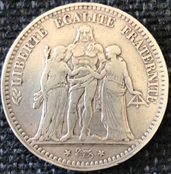 5 Frs Hercule 1877K