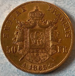 50 Frs OR 1865A