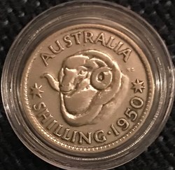 1 Shilling Georges VI 1950 Australia