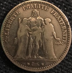 5 Frs Hercule 1878K