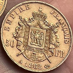 50 Frs OR 1862A
