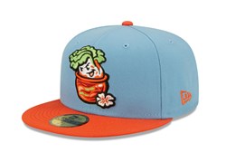New Era Light Blue Montgomery Biscuits Montgomery Kimchi Theme Night 59FIFTY Fitted Hat