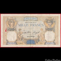 1000 francs Cérès & Mercure
