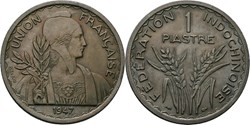 French Indochina, 1 Piastre, KM 32.1