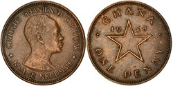 Ghana, 1 Penny, KM 2