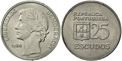 Portugal, 25 escudos, KM 607a