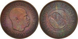 Sierra Leone, ½ Cent, KM 16