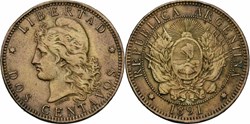 Argentina, 2 Centavos, KM 33