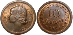 Cabo Verde, 10 Centavos, KM 2
